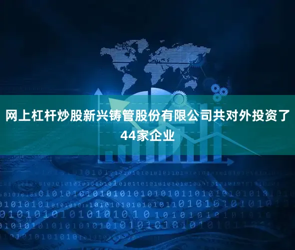 網(wǎng)上杠桿炒股新興鑄管股份有限公司共對外投資了44家企業(yè)